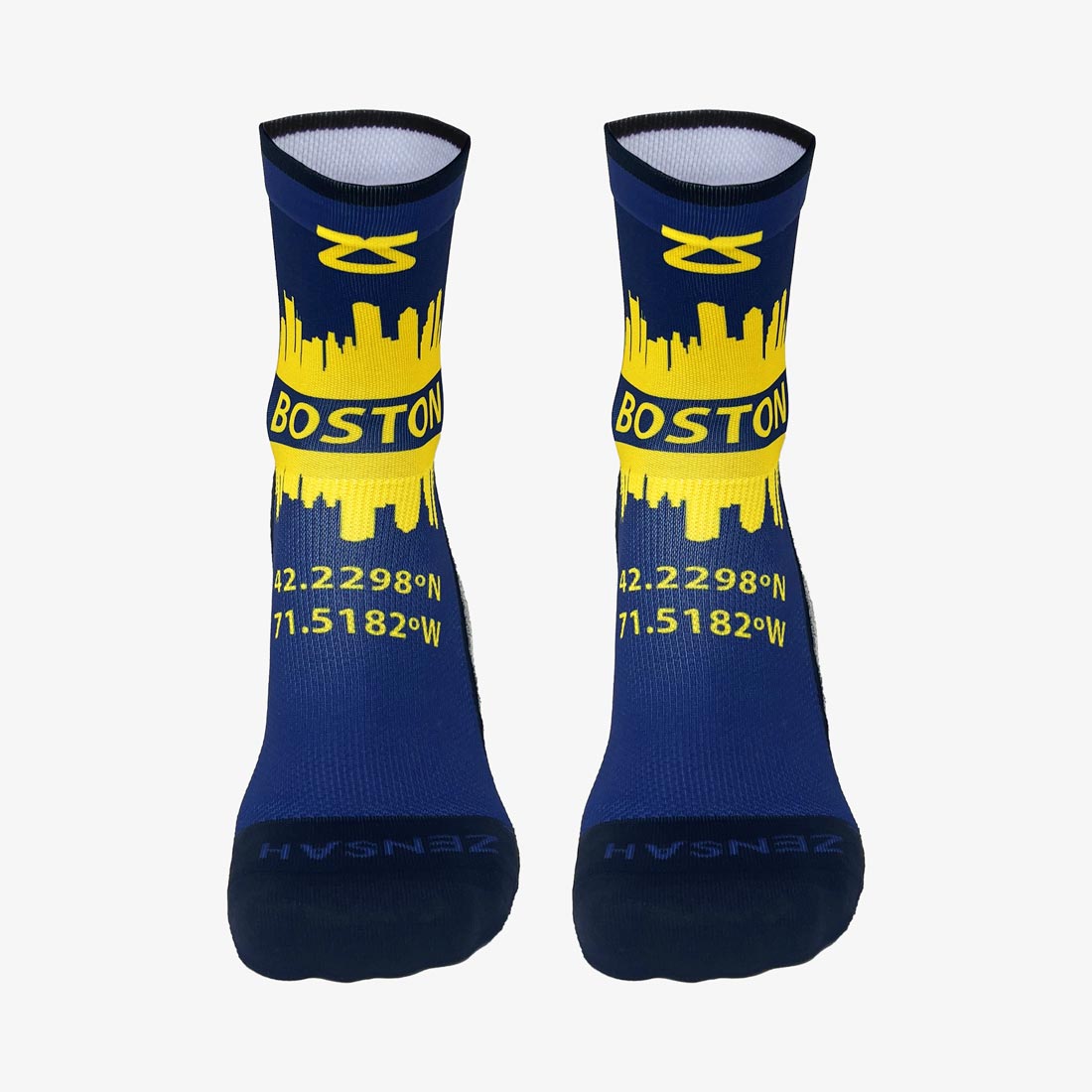 Boston Skyline Timeless Running Socks (Mini-Crew)Socks - Zensah