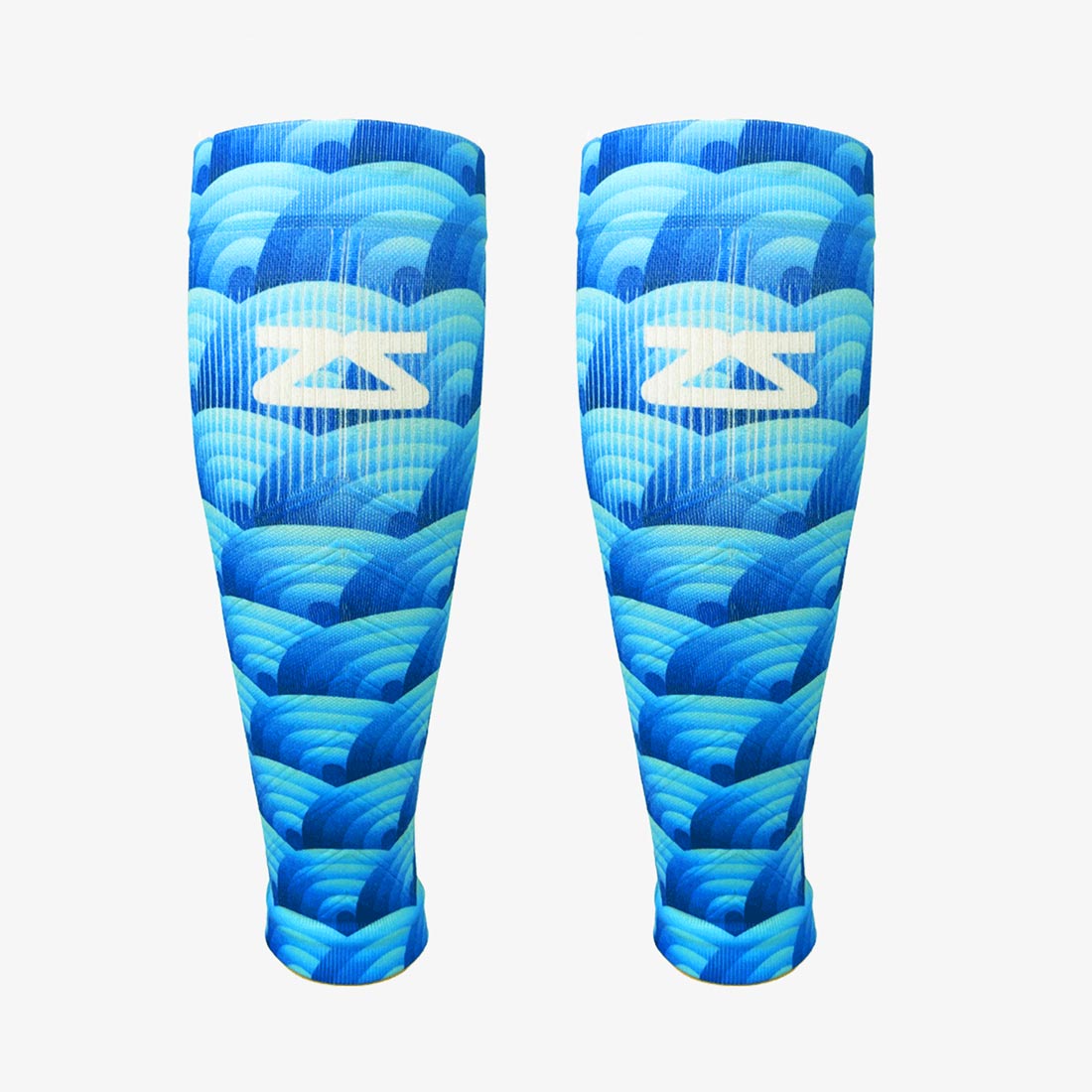 Abstract Wavebows Compression Leg SleevesLeg Sleeves - Zensah