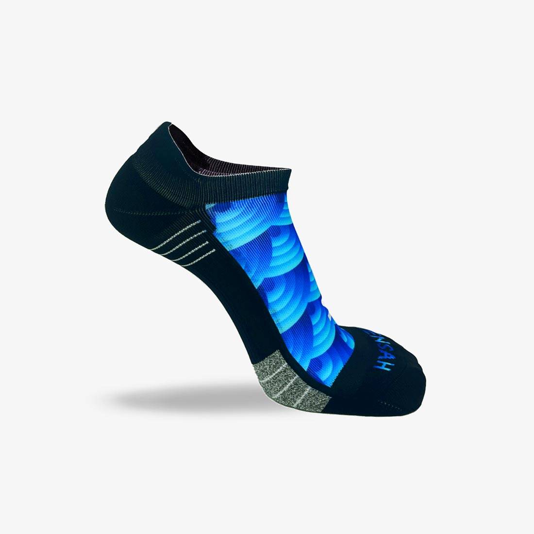 Abstract Wavebows Running Socks (No Show)Socks - Zensah