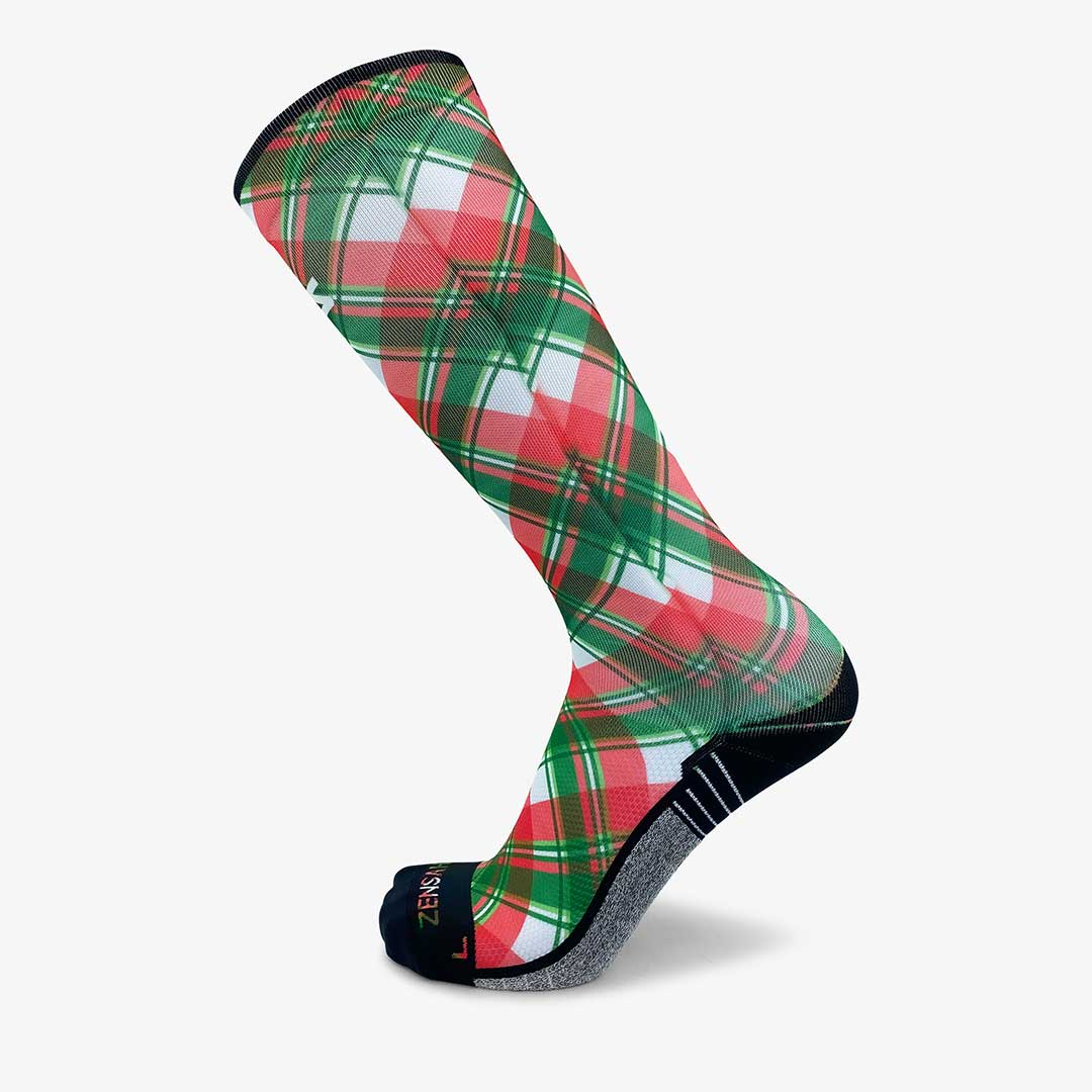 Xmas Plaid Compression Socks (Knee-High)Socks - Zensah