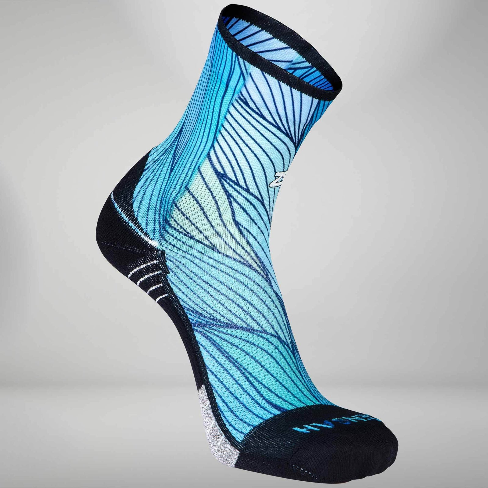 Abstract Waves Socks (Mini Crew)Socks - Zensah