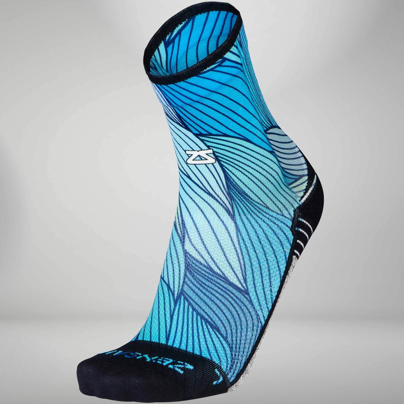 Abstract Waves Socks (Mini Crew)Socks - Zensah