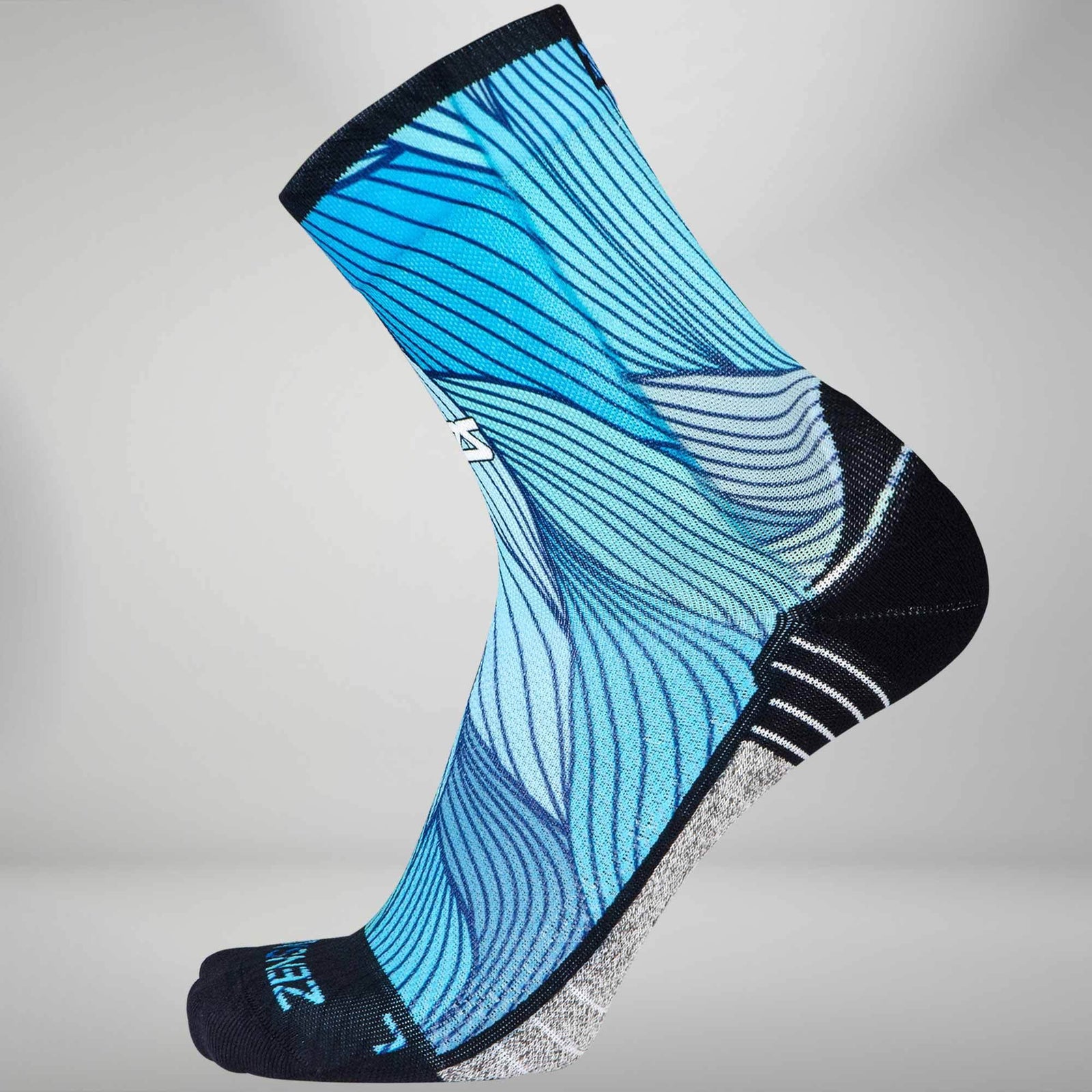 Abstract Waves Socks (Mini Crew)Socks - Zensah