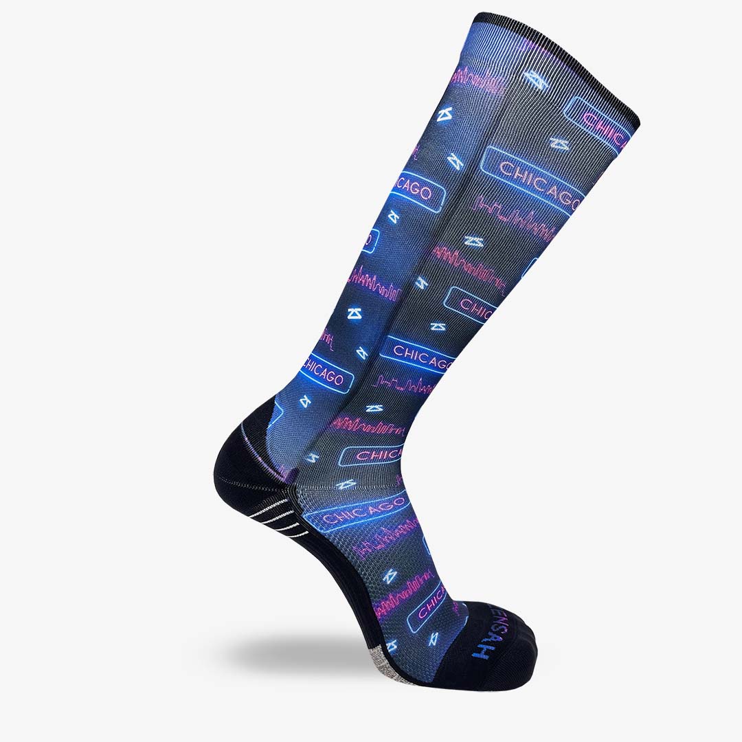 Neon Chicago Compression Socks (Knee-High)Socks - Zensah