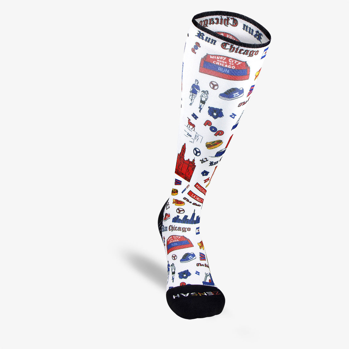 Chicago Doodle Compression Socks (Knee-High)Socks - Zensah