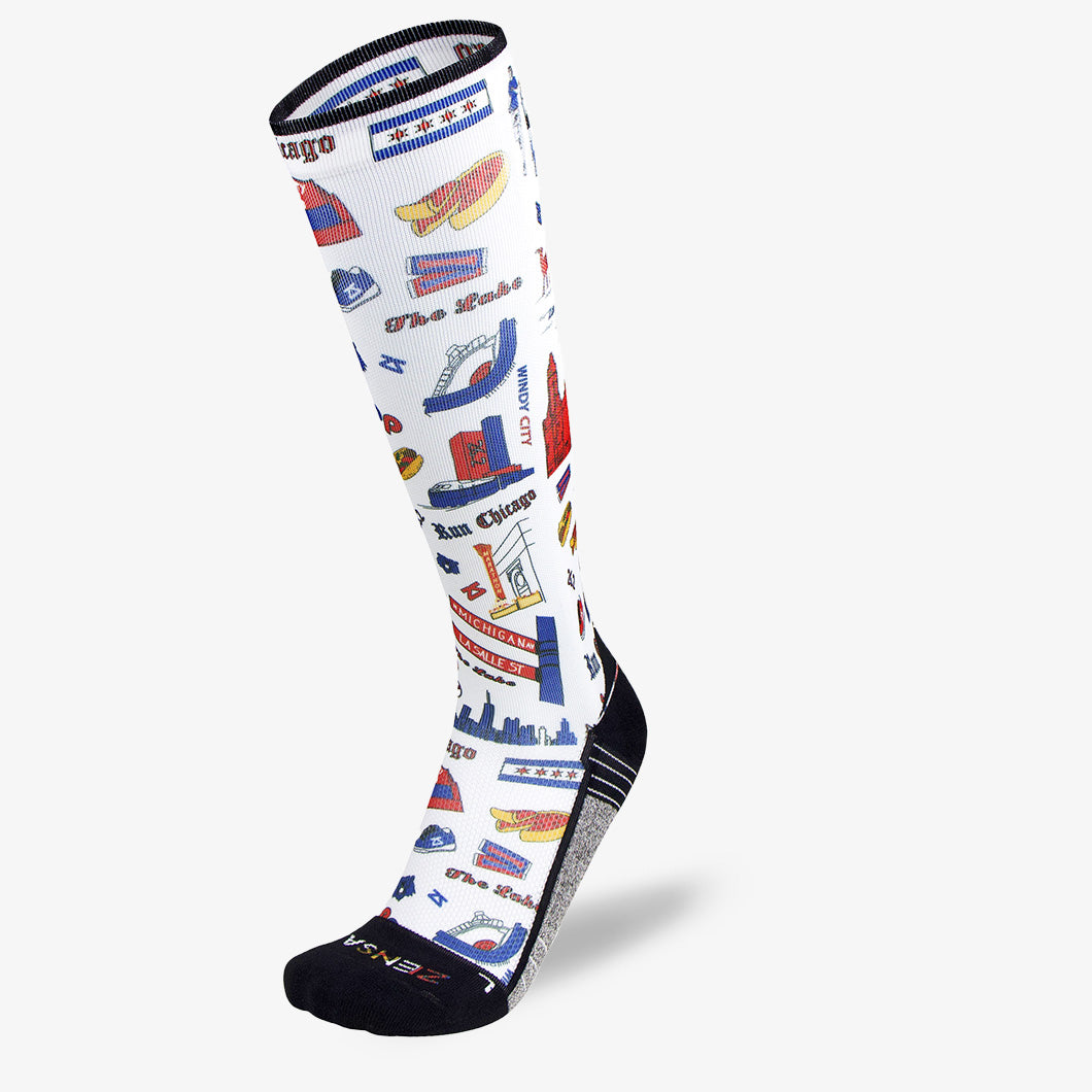 Chicago Doodle Compression Socks (Knee-High)Socks - Zensah