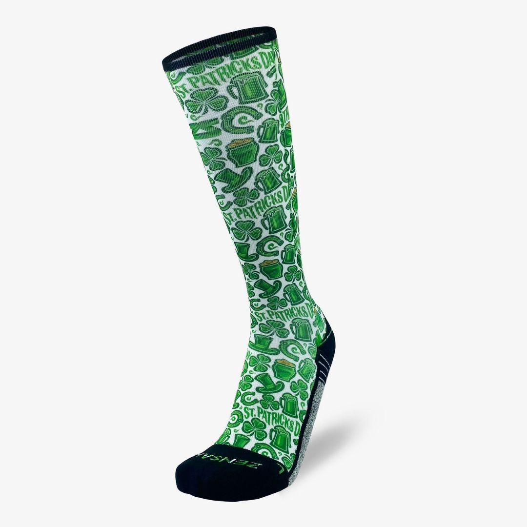 Clovers and Beer Compression Socks (Knee-High)Socks - Zensah