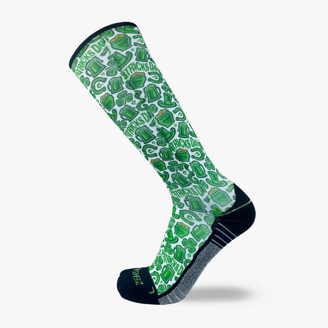 Clovers and Beer Compression Socks (Knee-High)Socks - Zensah