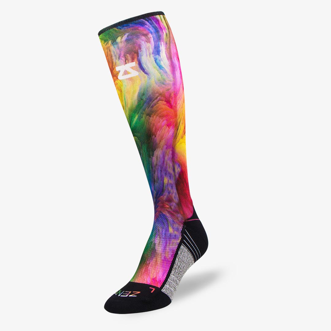 Color Explosion Compression Socks (Knee-High)Socks - Zensah