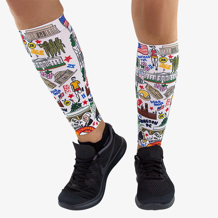 DC Doodle Compression Leg SleevesLeg Sleeves - Zensah