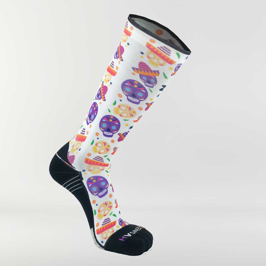 Day of the Dead Doodle Compression Socks (Knee-High)Socks - Zensah