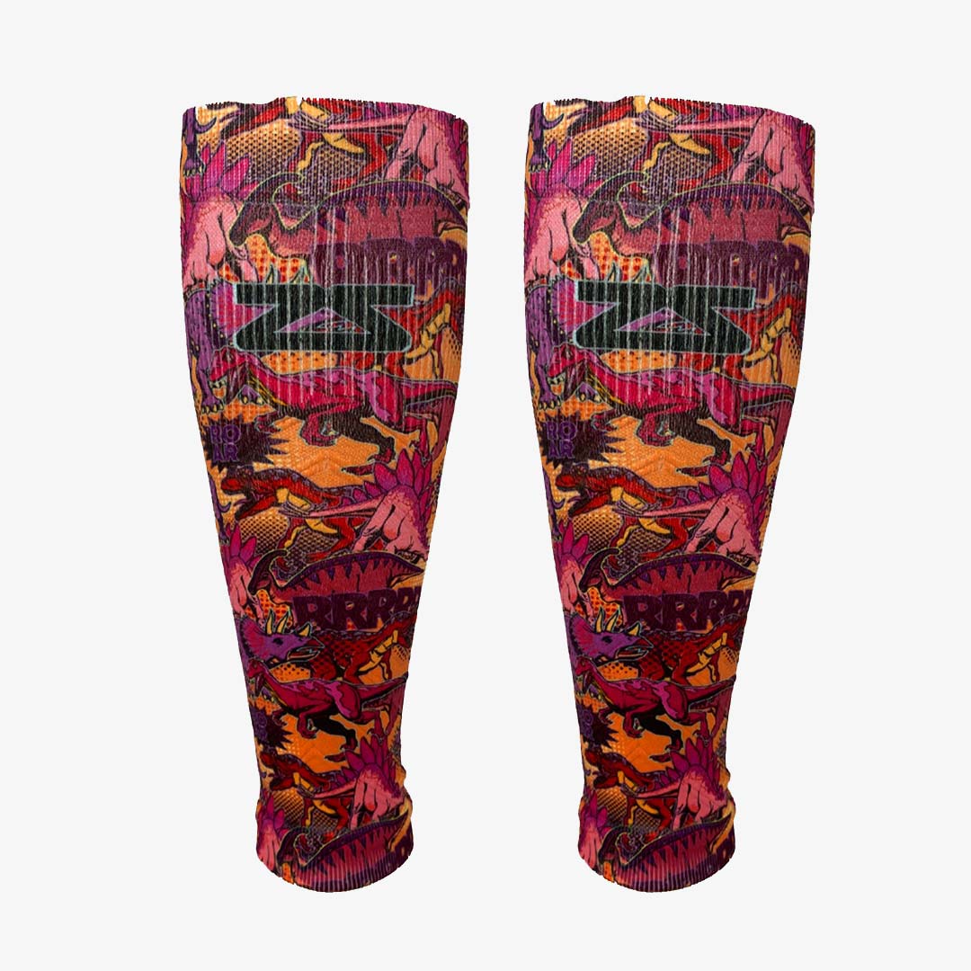 Dino Comic Compression Leg SleevesLeg Sleeves - Zensah