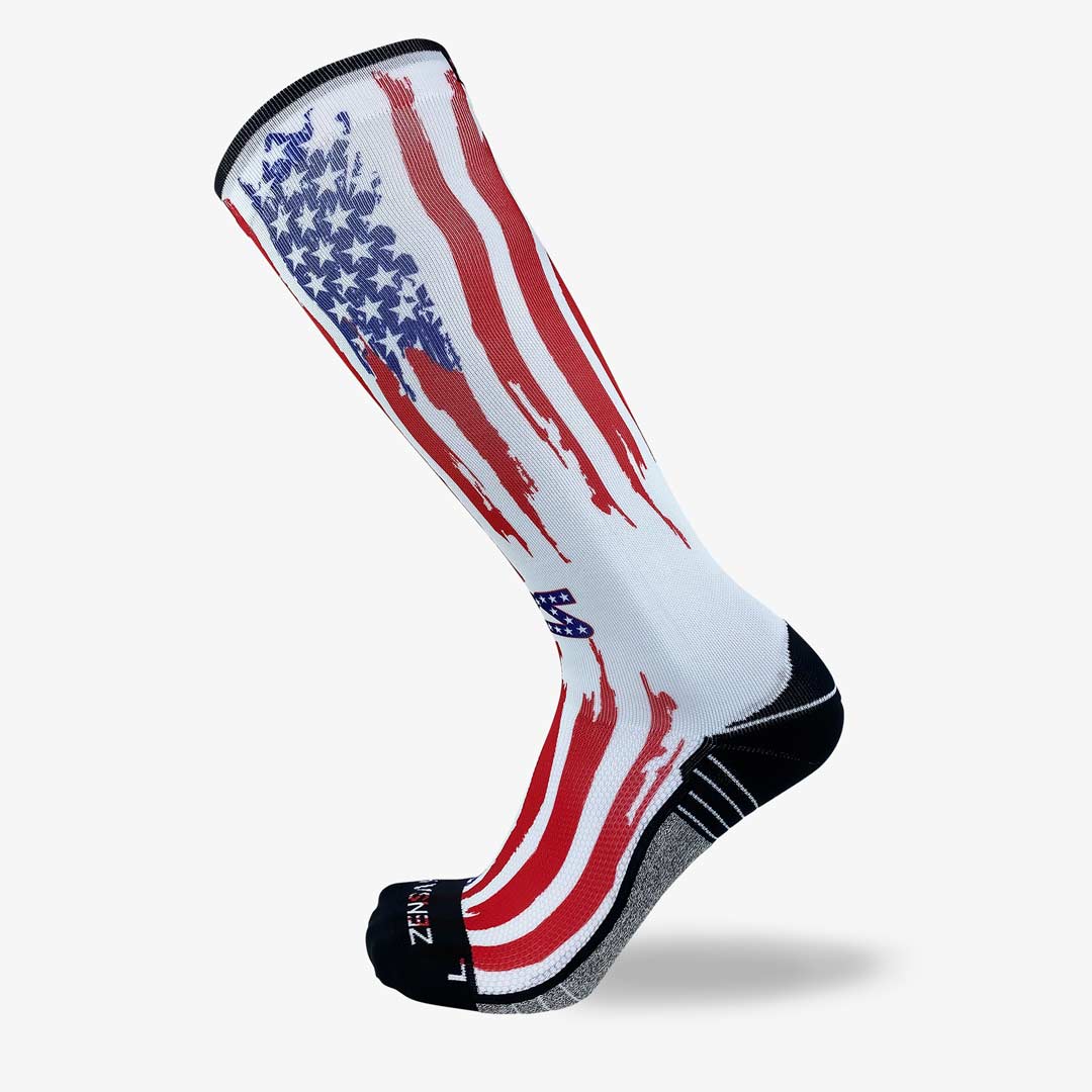 Rugged USA Flag Compression Socks (Knee-High)Socks - Zensah