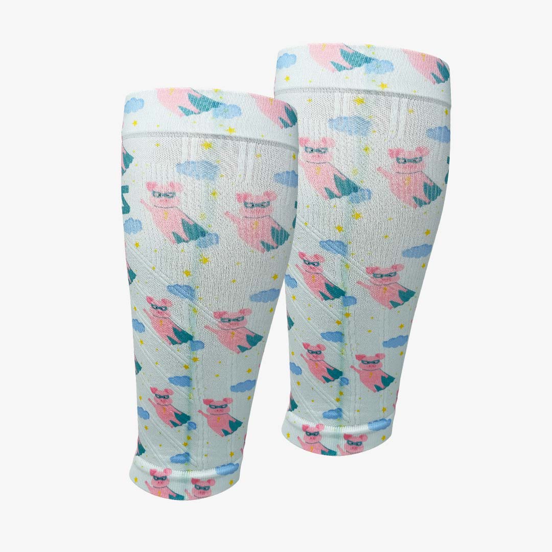 Superhero Pigs Compression Leg SleevesLeg Sleeves - Zensah