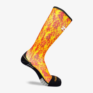 Flames Compression Socks (Knee-High)Socks - Zensah