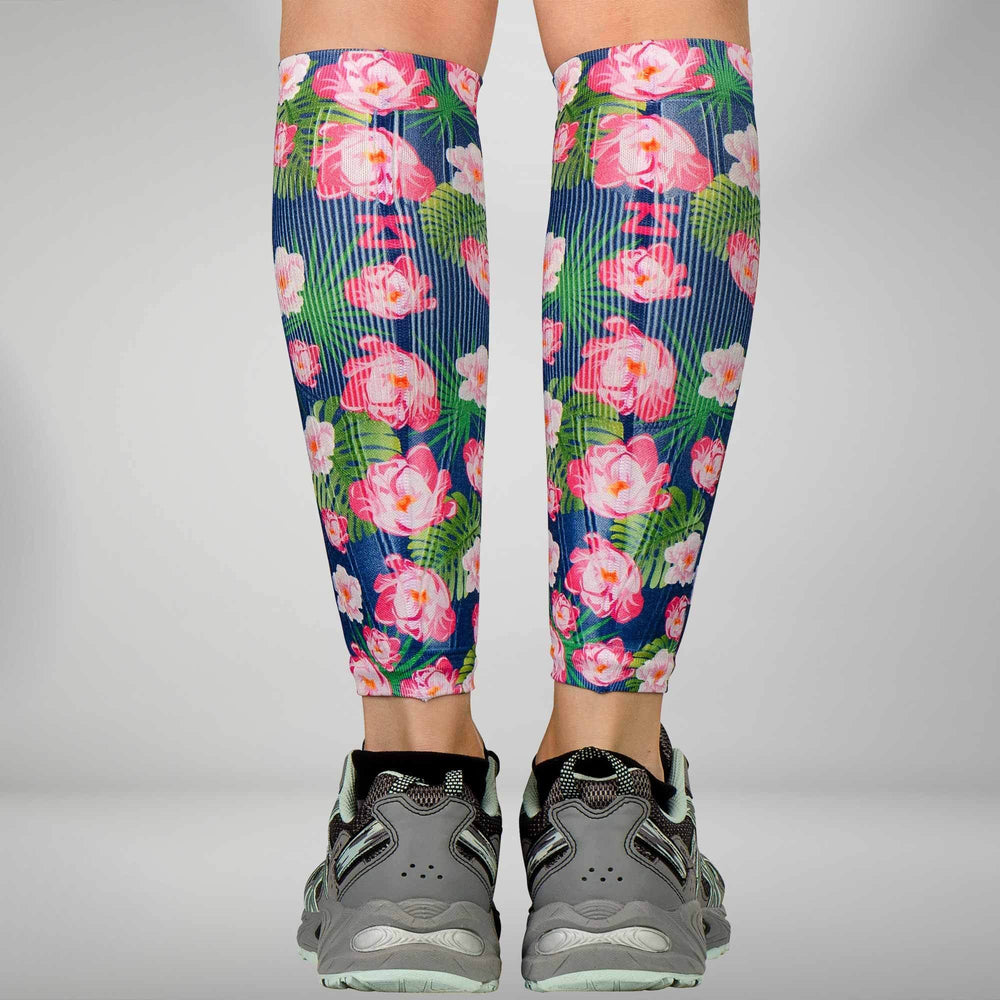 Floral Compression Leg Sleeves, Calf Sleeves Marathons Zensah