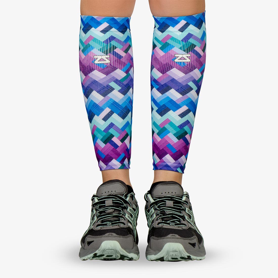Geo Compression Leg Sleeves, Calf Sleeve for Runners | Zensah