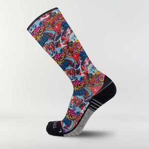 Street Art Compression Socks (Knee-High)Socks - Zensah