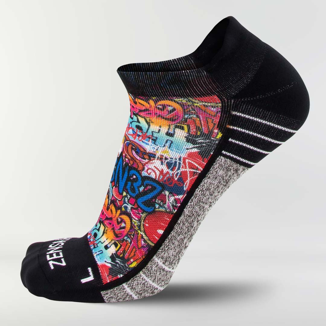 Street Art Running Socks (No Show)Socks - Zensah