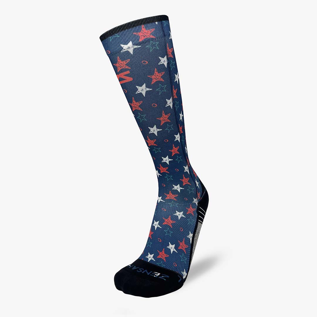 Illustrated Stars Compression Socks (Knee-High)Socks - Zensah