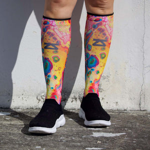 Abstract Art Compression Socks (Knee-High)Socks - Zensah