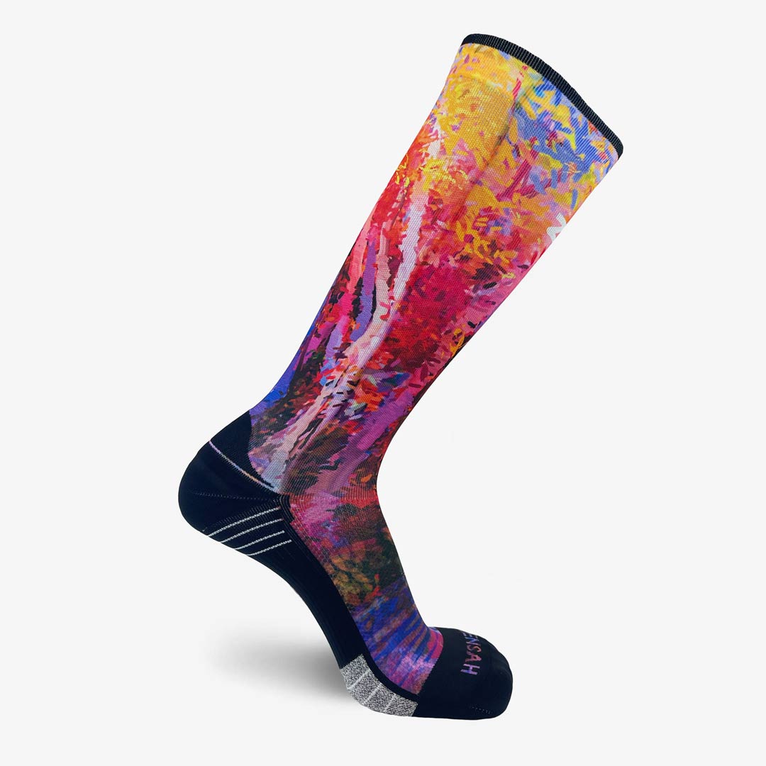 Fall Trees Compression Socks (Knee-High)Socks - Zensah