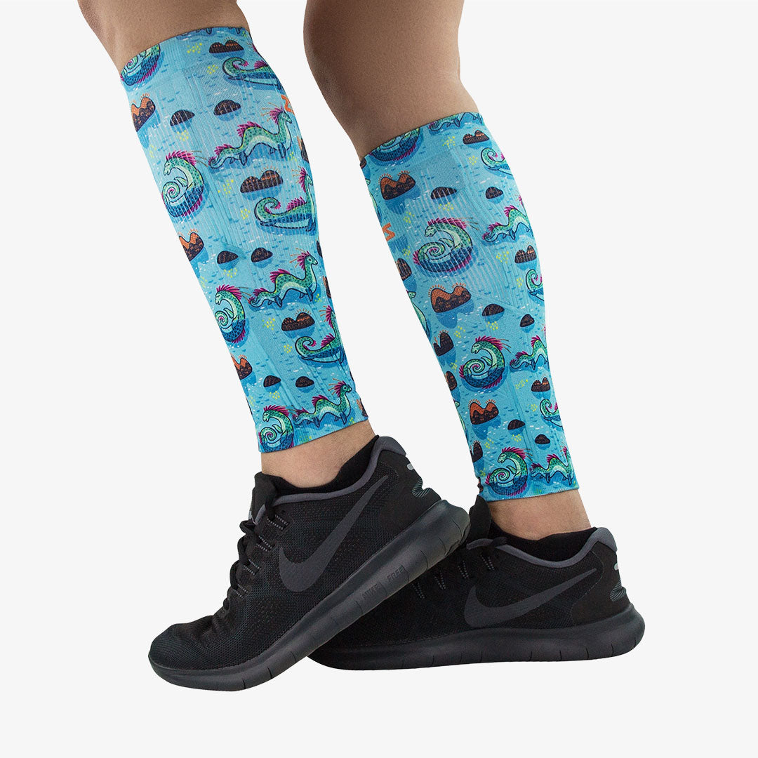 Loch Ness Monsters Compression Leg SleevesCompression Sleeves - Zensah