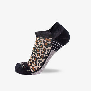 Leopard Running Socks (No Show) - Zensah
