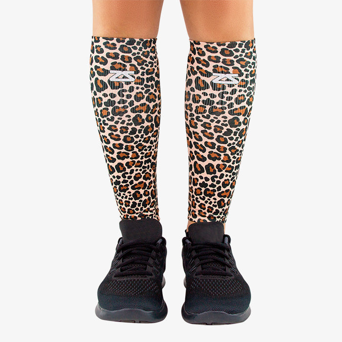 Leopard Compression Leg SleevesLeg Sleeves - Zensah