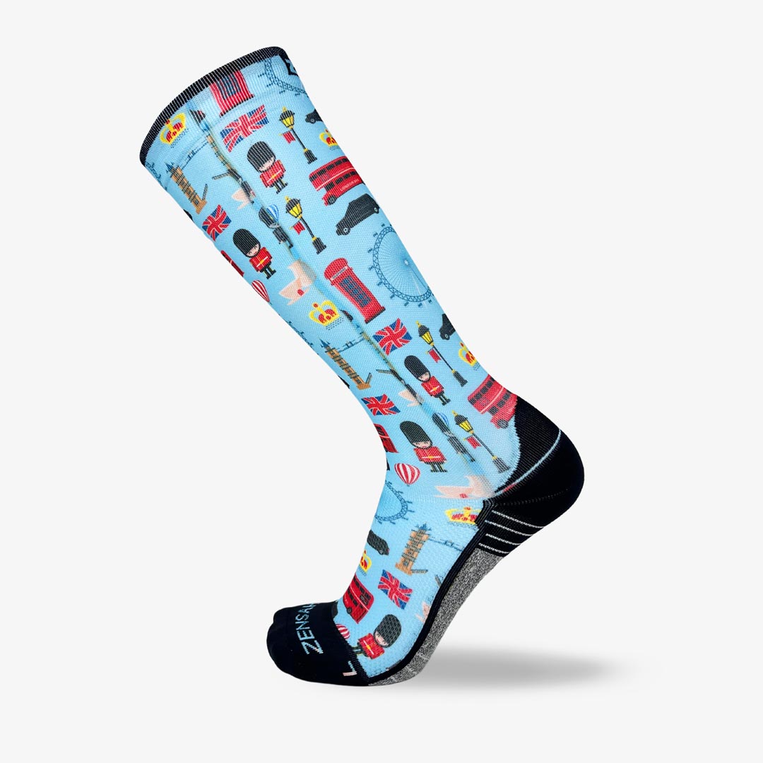 London Doodle Compression Socks (Knee-High)Socks - Zensah
