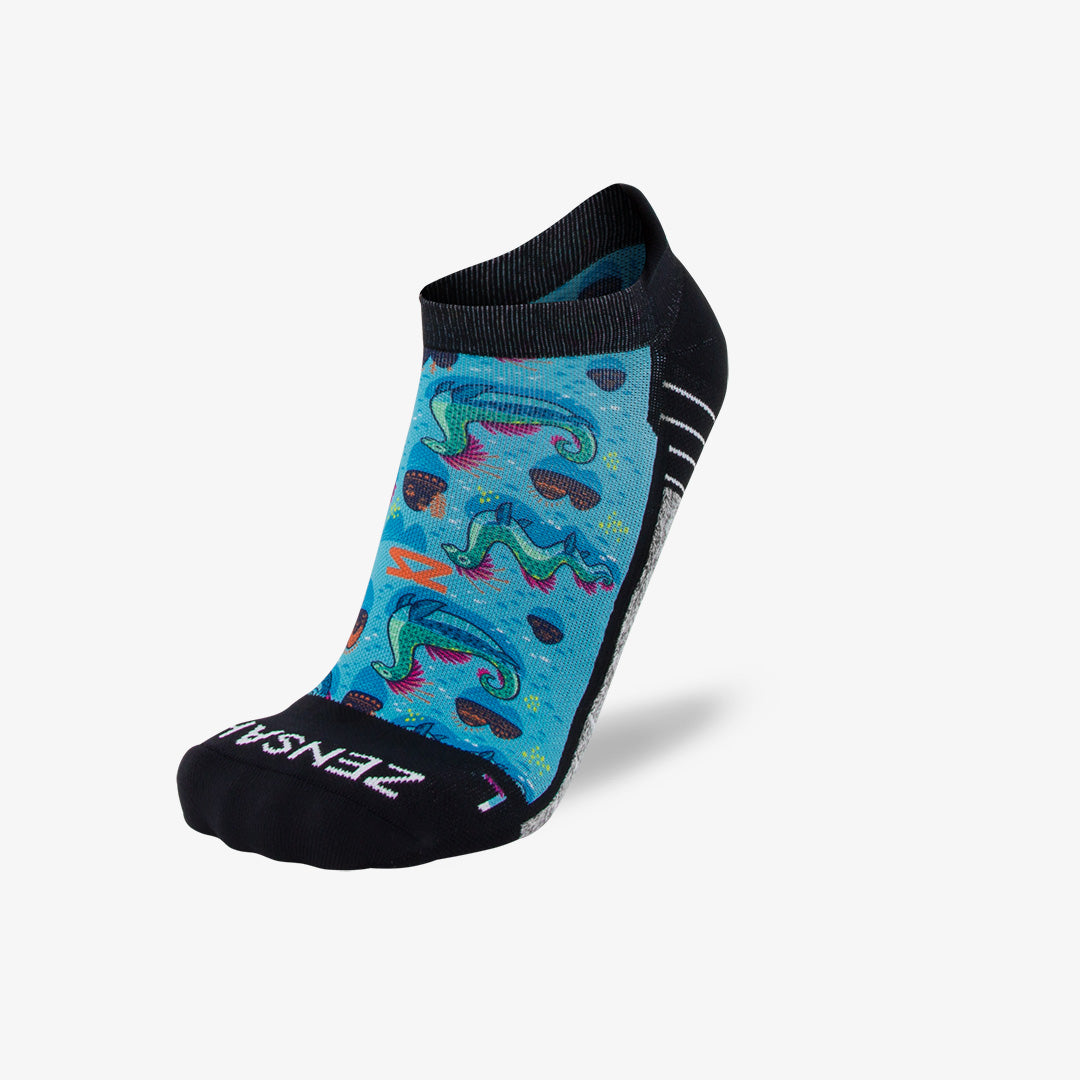 monsters socks Zensah No-Show Loch Ness Monsters Socks with Anti-Blister, Moisture Wicking, Light-Cushioned Sole, Reduce Fatigue