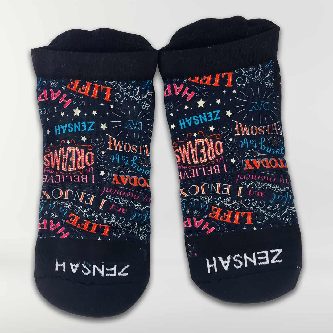 Motivational Quotes Running Socks (No Show)Socks - Zensah
