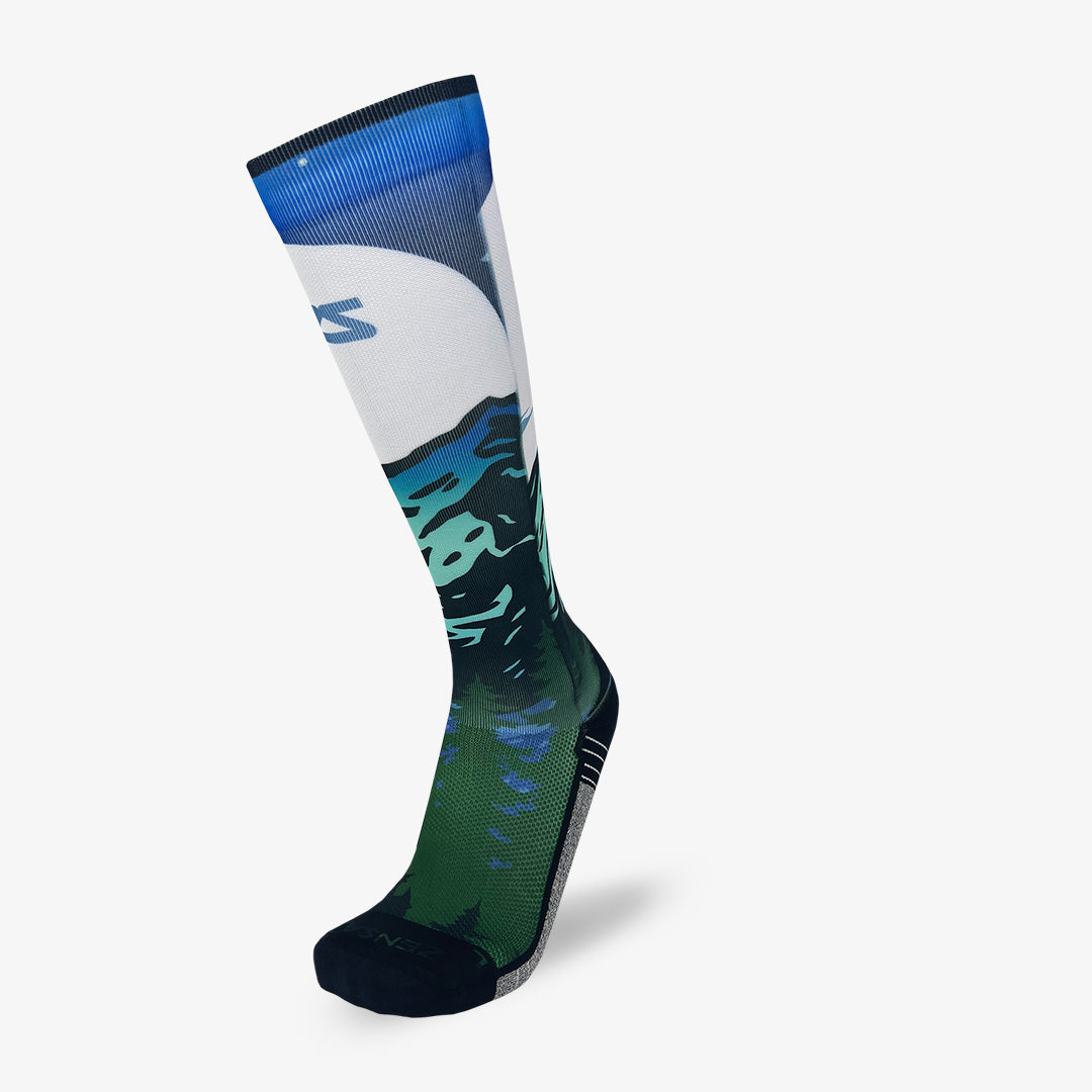Mountain Panorama Compression Socks (Knee-High)Socks - Zensah