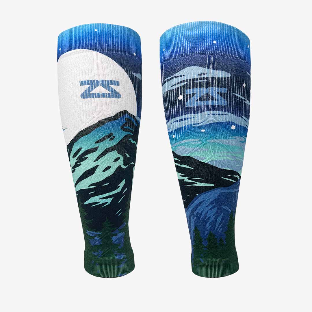 Mountain Panorama Compression Leg SleevesLeg Sleeves - Zensah