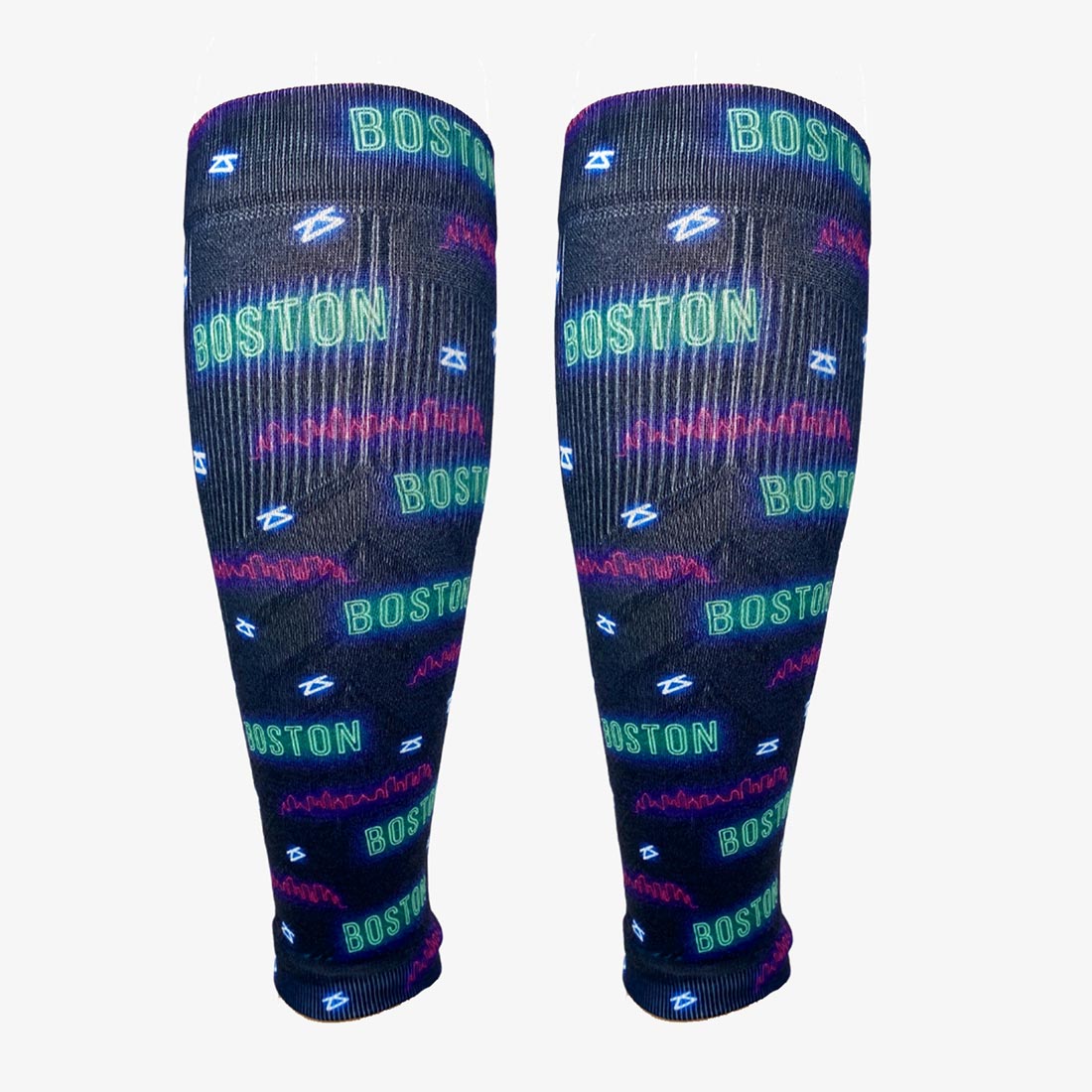 Neon Boston Compression Leg Sleeves