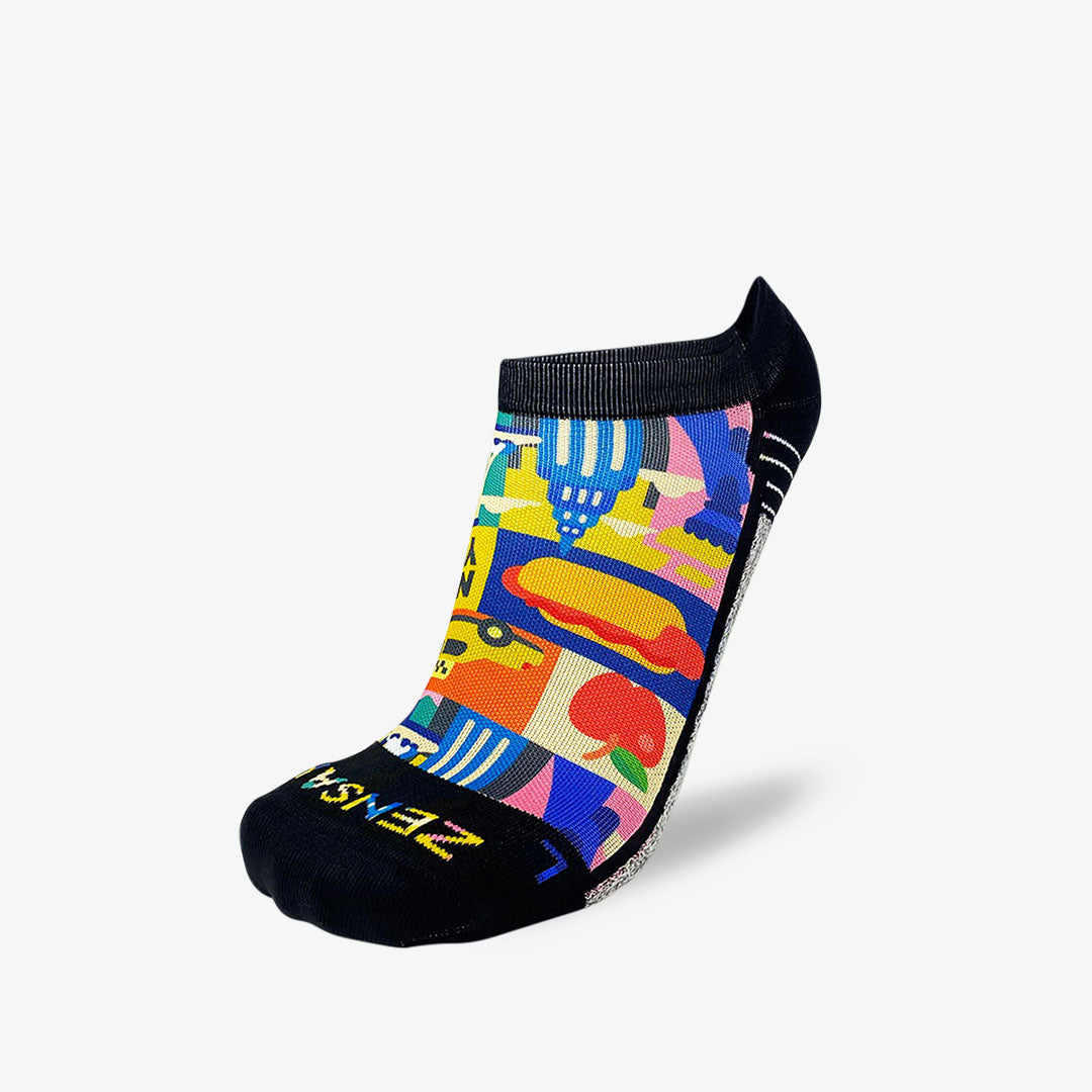 New York Blocks Running Socks (No Show)Socks - Zensah