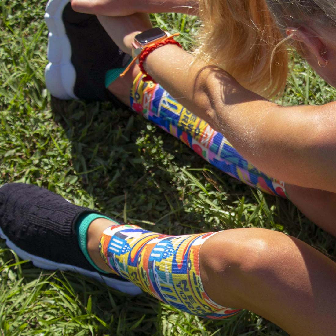 New York Blocks Compression Leg SleevesLeg Sleeves - Zensah