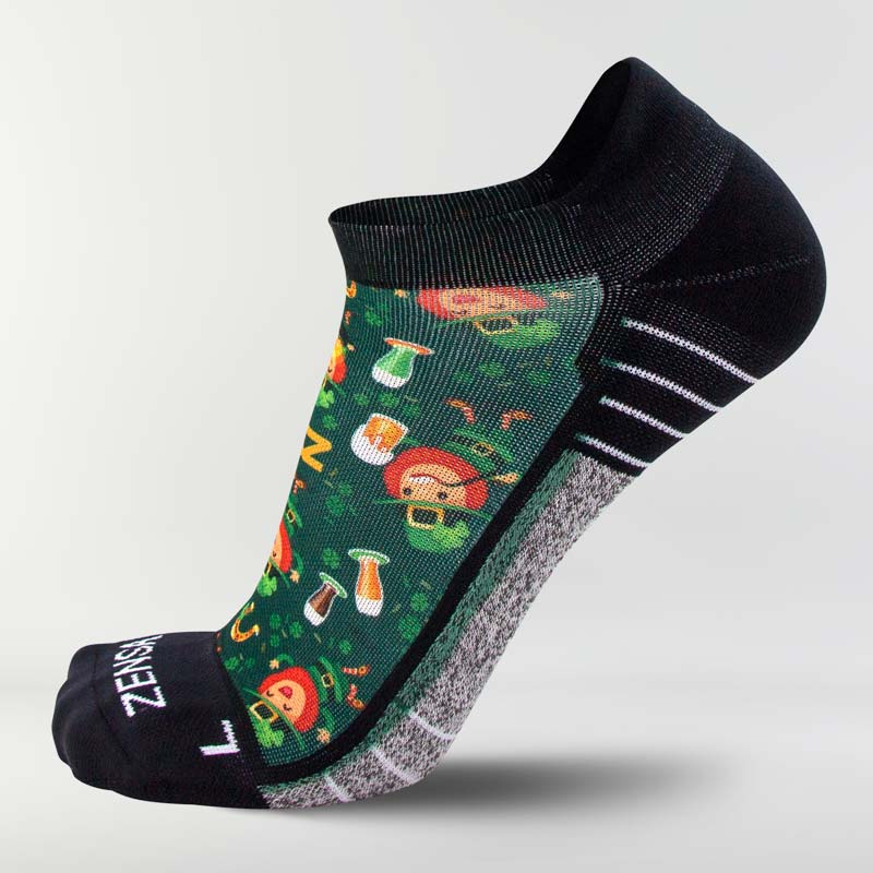 Happy Leprechauns Running Socks (No Show)Socks - Zensah