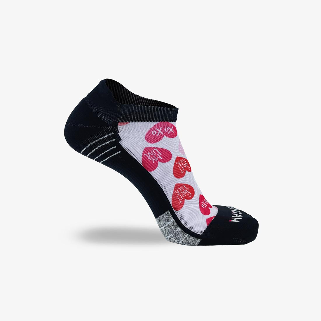 Heart Phrases Running Socks (No Show)Socks - Zensah
