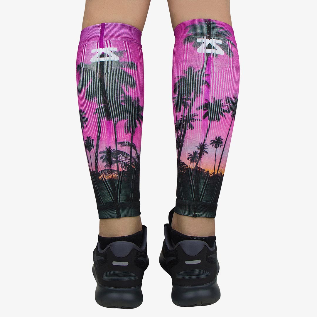Tropical Palm Trees Compression Leg SleevesLeg Sleeves - Zensah