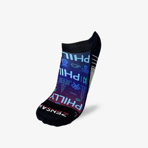 Neon Philly Running Socks (No Show)Socks - Zensah