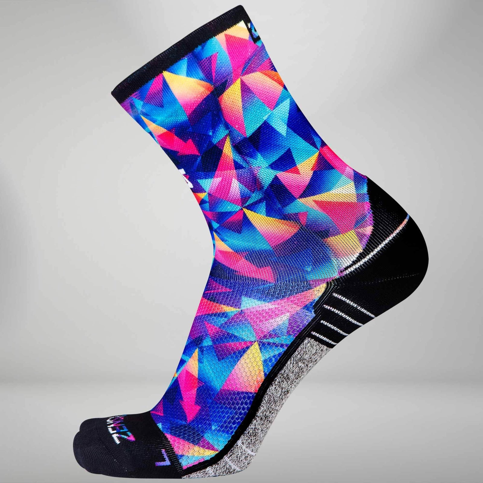 Retro Triangles Socks (Mini Crew)Socks - Zensah