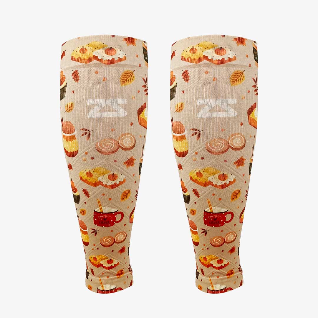 Pumpkin Spice Compression Leg SleevesLeg Sleeves - Zensah