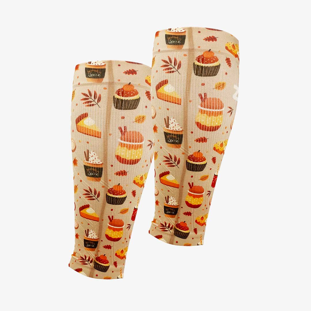 Pumpkin Spice Compression Leg SleevesLeg Sleeves - Zensah