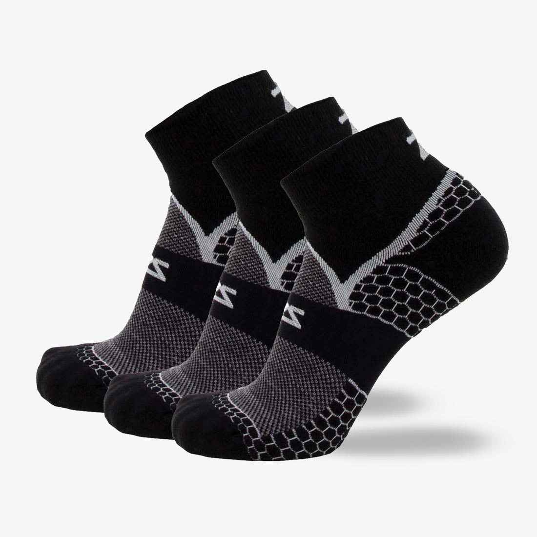 Grit 2.0 Running Socks (Quarter)Socks - Zensah