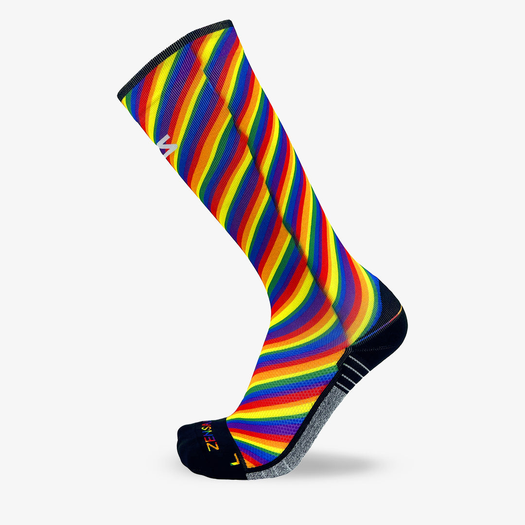 Rainbow Flag Compression Socks (Knee-High)Socks - Zensah