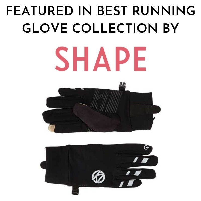 free running handschuhe Zensah Smart Running Gloves Black Large