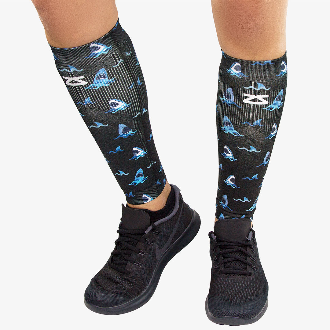 Sharks Compression Leg SleevesLeg Sleeves - Zensah