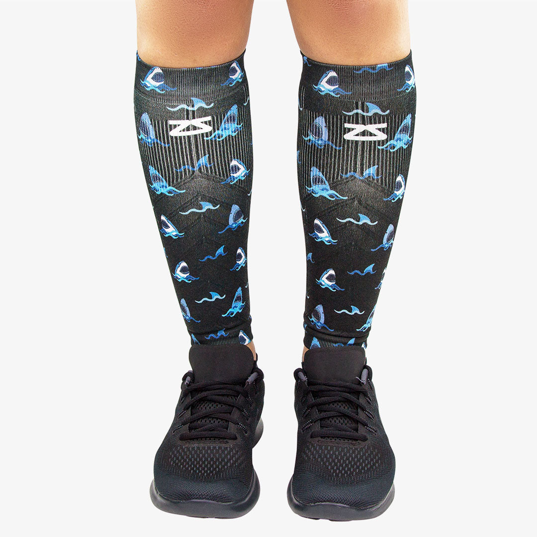 Sharks Compression Leg SleevesLeg Sleeves - Zensah