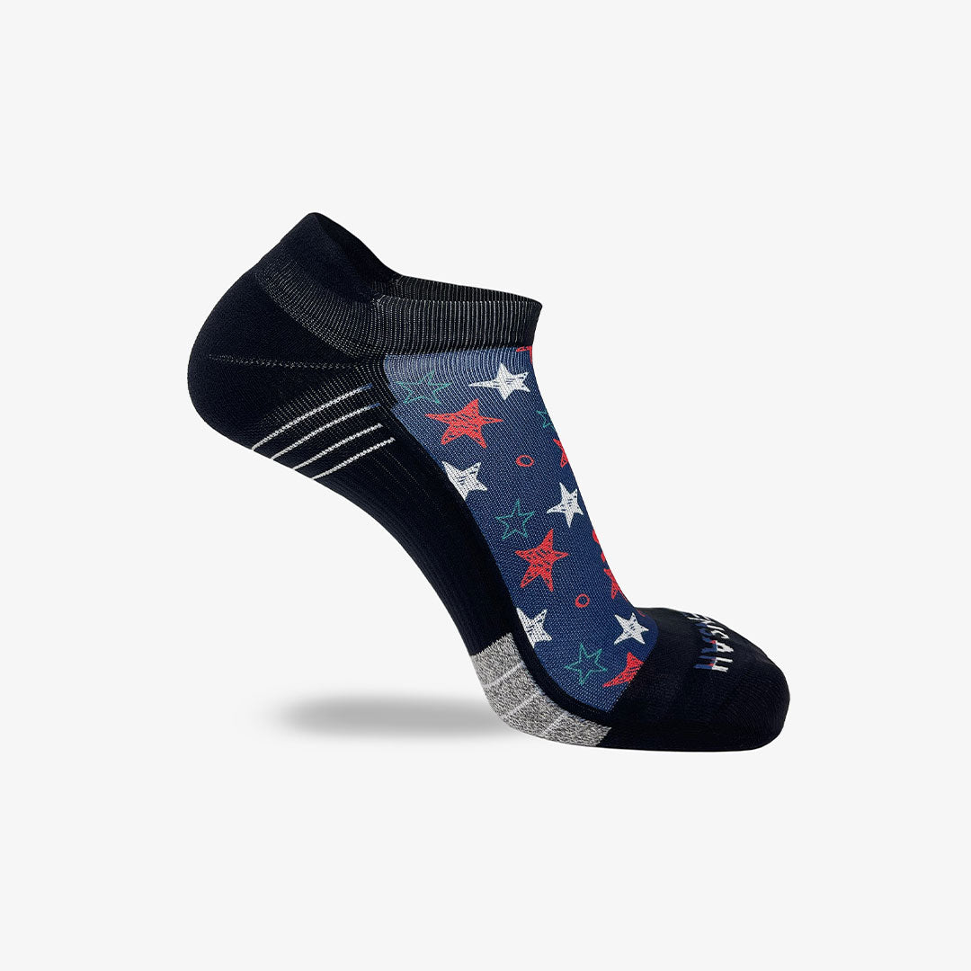 Illustrated Stars Running Socks (No Show)Socks - Zensah